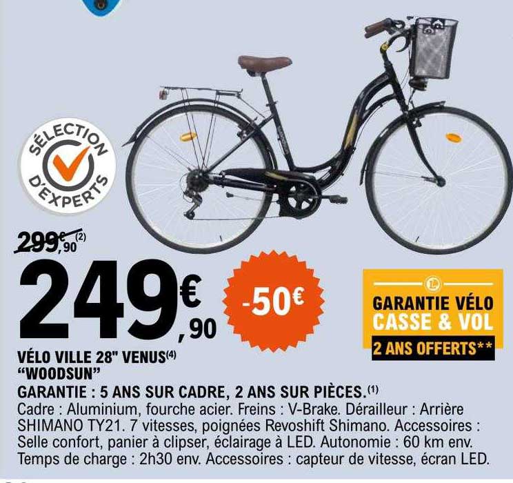 vélo ville 28" venus "woodsun"