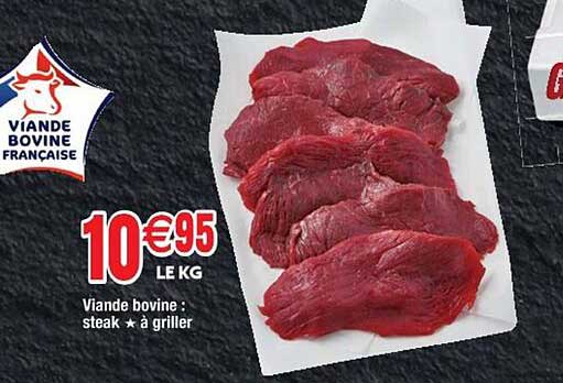 viande bovine : steak*à griller