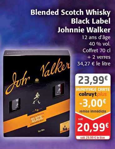 blended scotch whisky black label johnnie walker