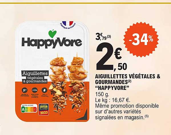 Aiguillettes Végétales & Gourmandes "happyvore"