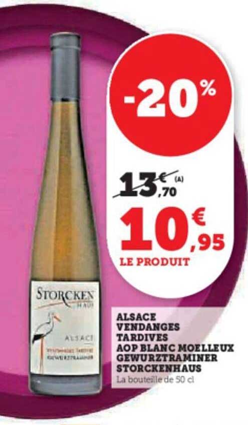 alsace vendanges tardives aop blanc moelleux gewurztraminer storckenhaus