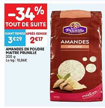 amandes en poudre maître prunille