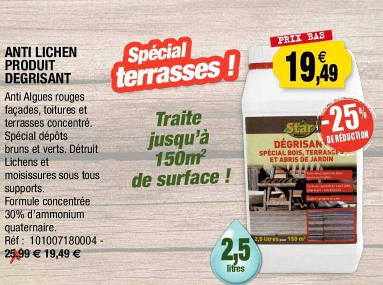 anti lichen produit dégrisant