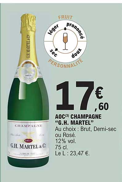 aoc champagne "g.h. martel"