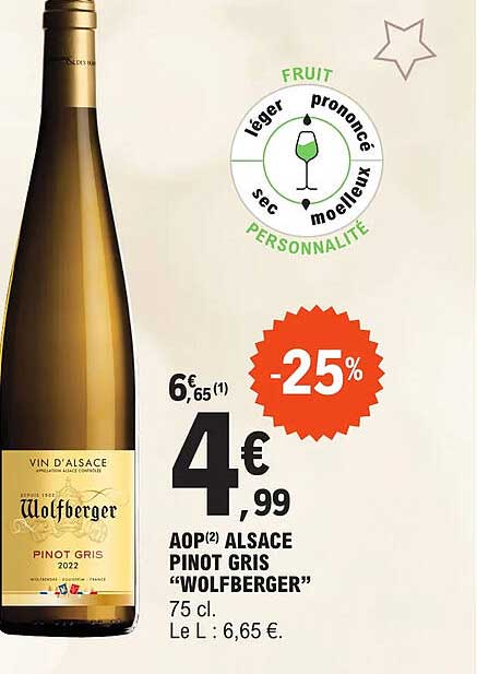 aop alsace pinot gris "wolfberger"