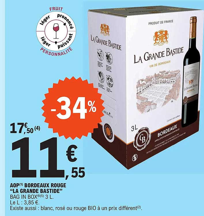 aop bordeaux rouge "la grande bastide"