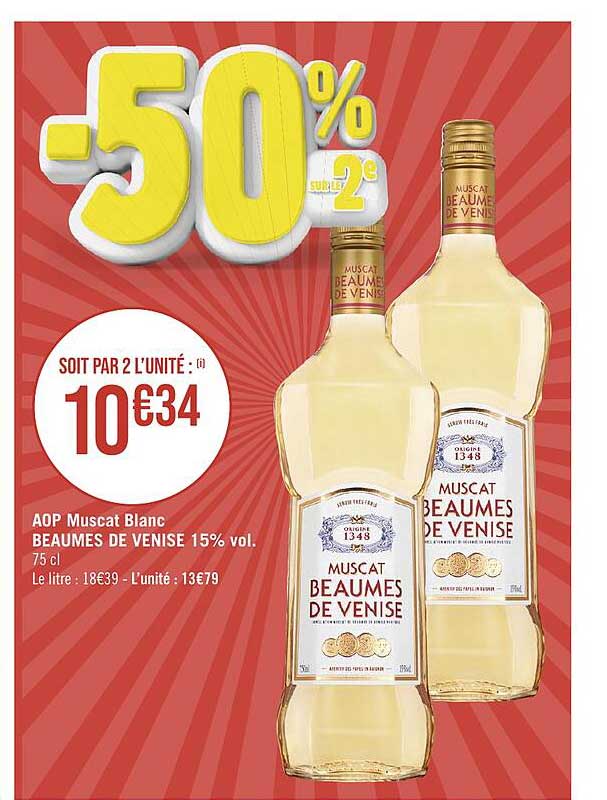 aop muscat blanc beaumes de venise 15% vol.