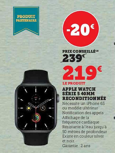 apple watch série 5 40mm reconditionnée
