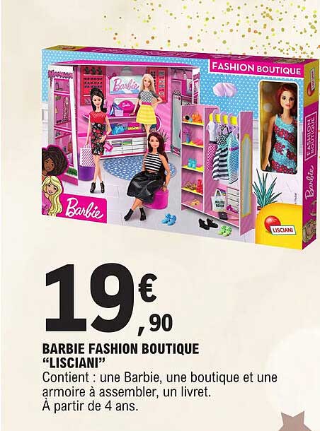 barbie fashion boutique "lisciani"