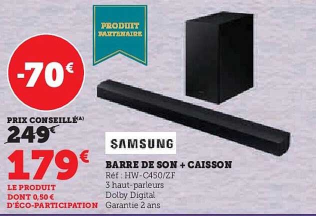 Barre De Son + Caisson Samsung