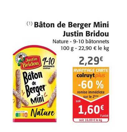 bâton de berger mini justin bridou