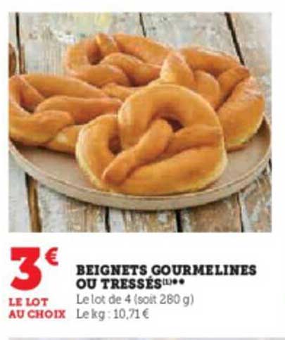 beignets gourmelines ou tressés