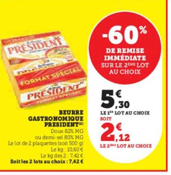 Beurre Gastronomique Président