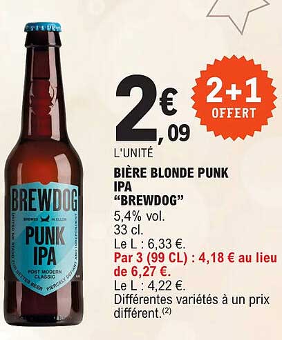 bière blonde punk ipa "brewdog"