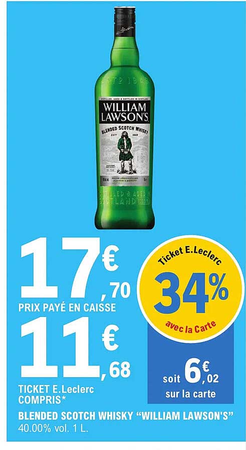 blended scotch whisky "william lawson's"