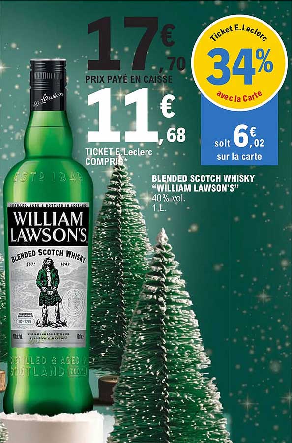 blended scotch whisky "william lawson's"
