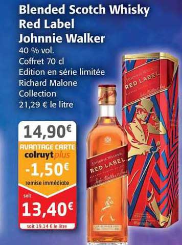 blended scotch whisky red label johnnie walker