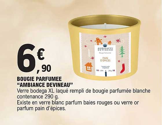 bougie parfumée "ambiance devineau"