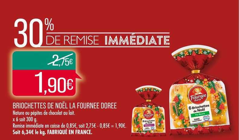 briochettes de noël la fournée dorée 30% de remise immédiate
