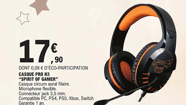 Casque Pro H3 "spirit Of Gamer"