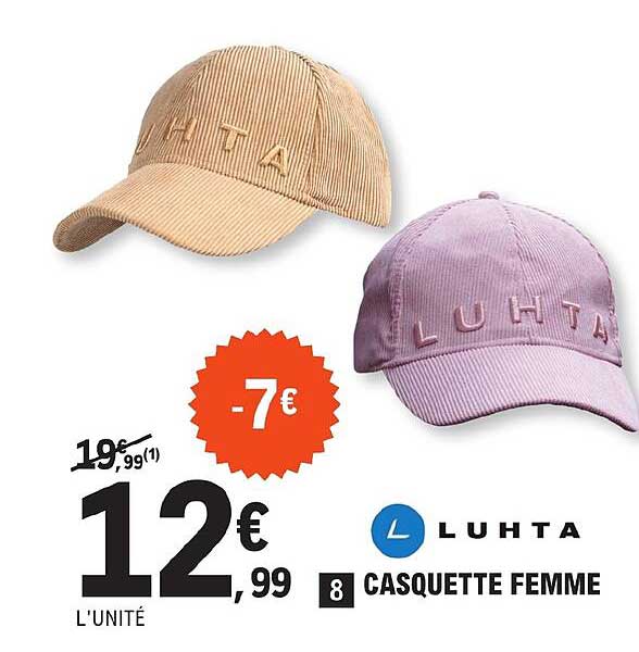 casquette femme luhta