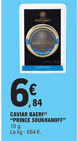 caviar baeri "prince soukhanoff"