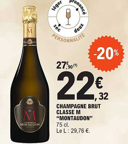 Champagne Brut Classe M "montaudon"