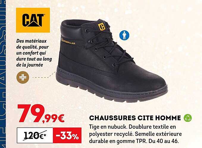 chaussures cité homme cat