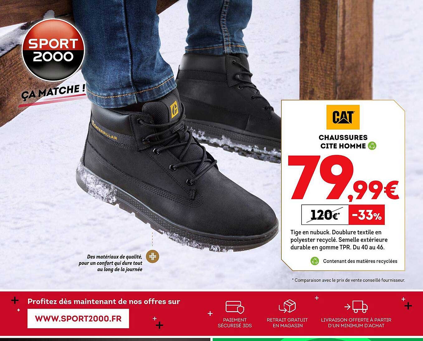 chaussures cité homme cat