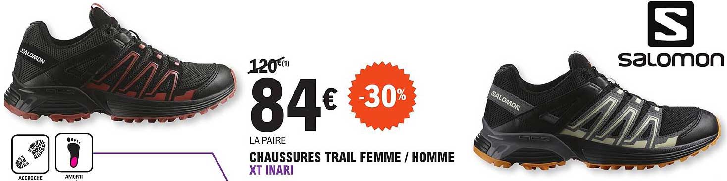 chaussures trail femme / homme xt inari