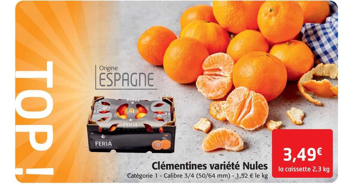 clémentines variété nules
