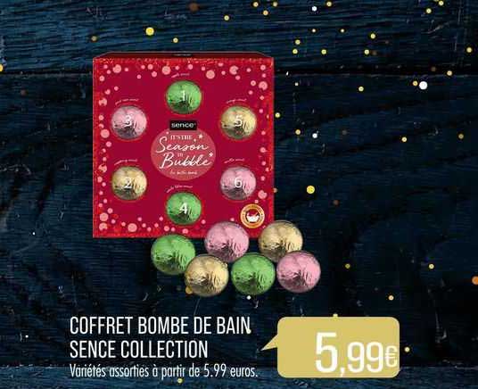 coffret bombe de bain sence collection
