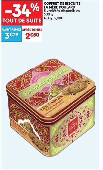 coffret de biscuits la mère poulard