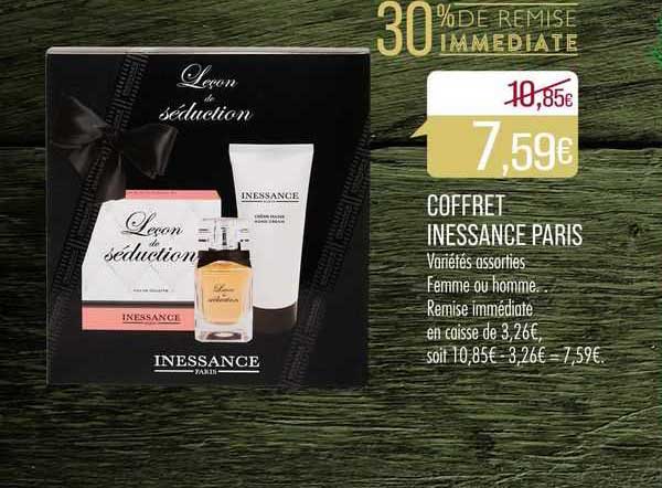 coffret inessance paris 30% de remise immédiate