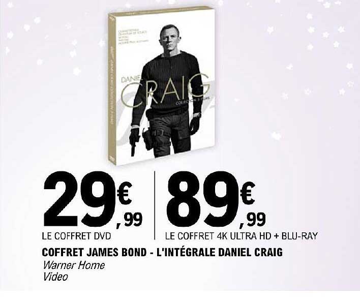 coffret james bond - l'intégrale danilel craig