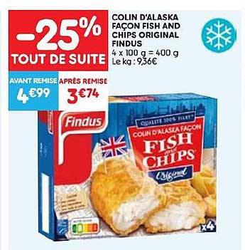 colin d'alaska façon fish and chips original findus