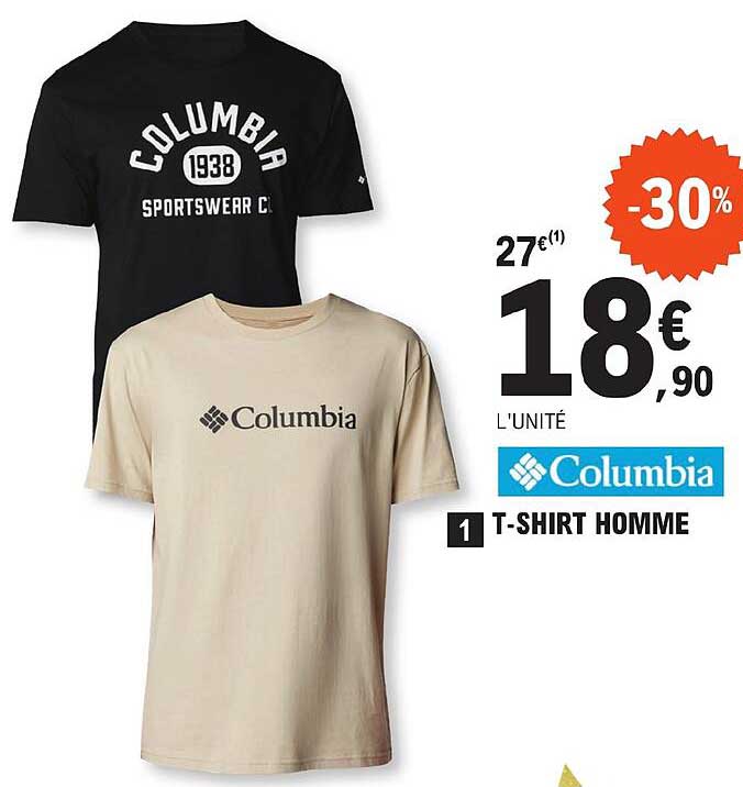 columbia t-shirt homme