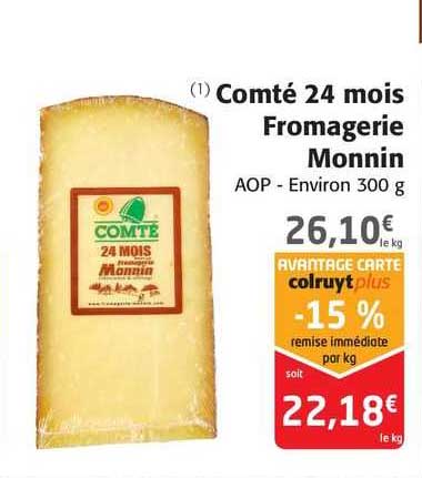 Comté 24 Mois Fromagerie Monnin