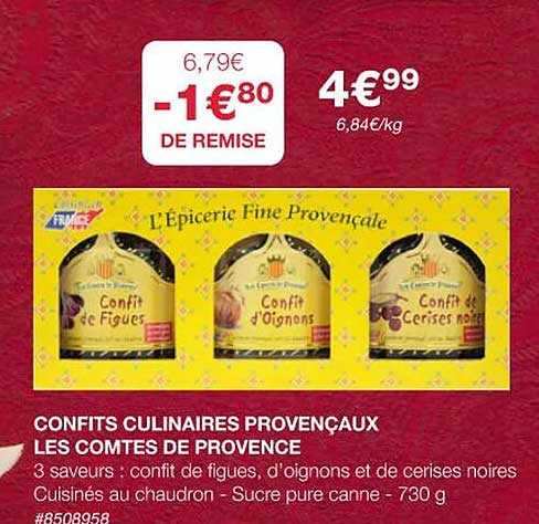 confits culinaires provençaux les comtes de provence