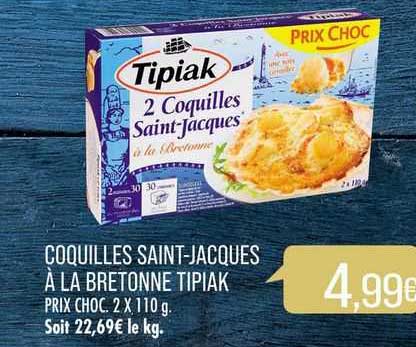 coquilles saint-jacques à la bretonne tipiak