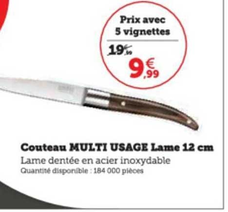 couteau multi usage lame 12 cm