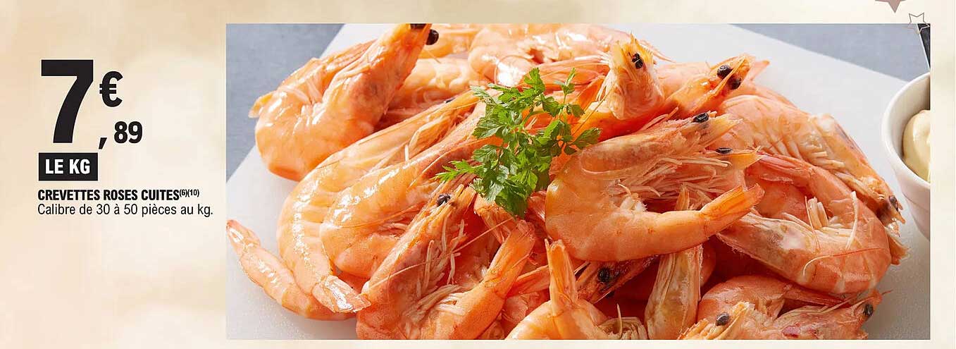 Crevettes Roses Cuites