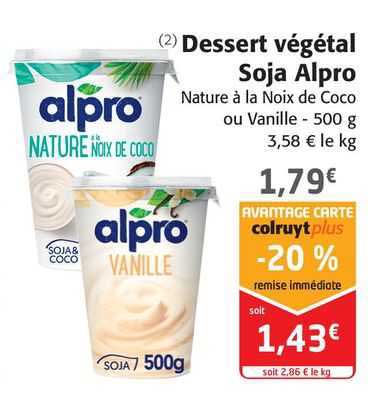Dessert Végétal Soja Alpro