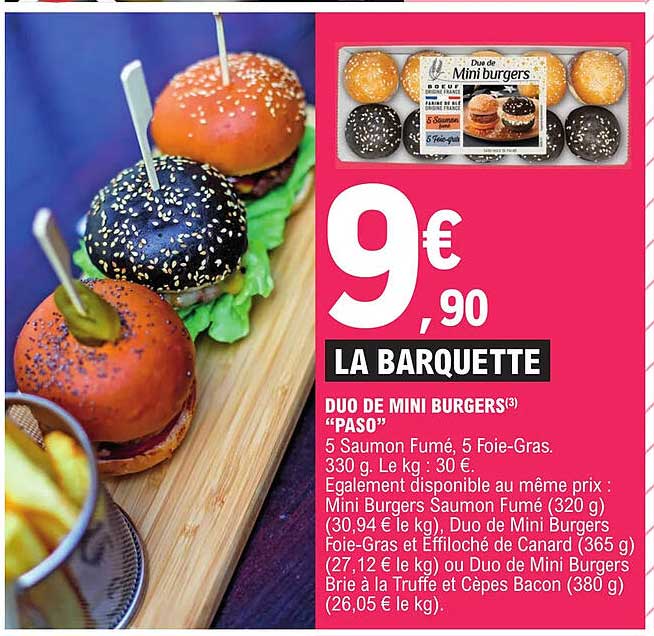 Duo De Mini Burgers "paso"