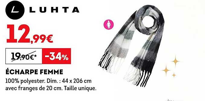 écharpe femme luhta
