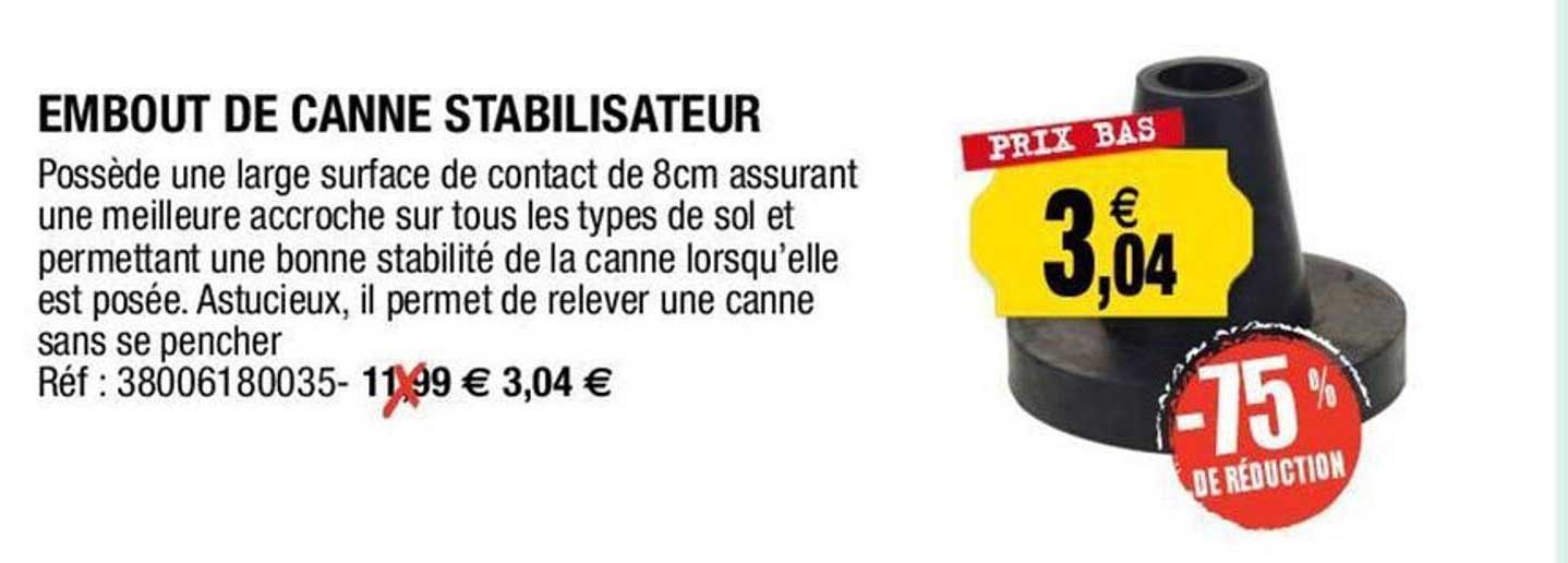 embout de canne stabilisateur