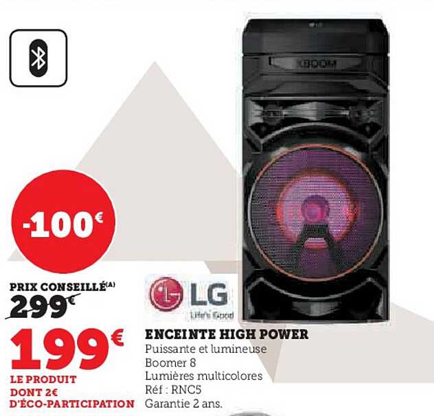 enceinte high power lg