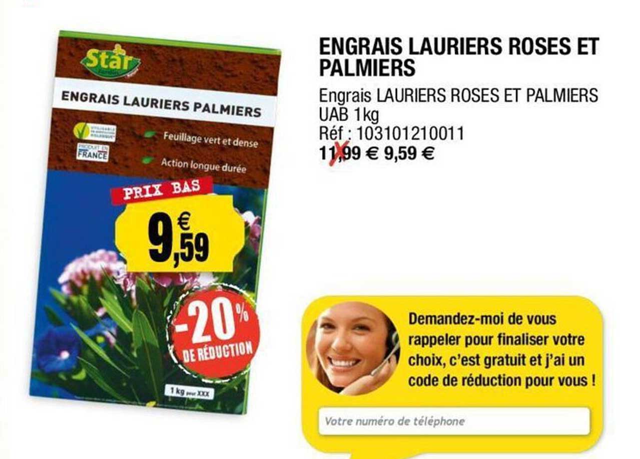 engrais lauriers roses et palmiers