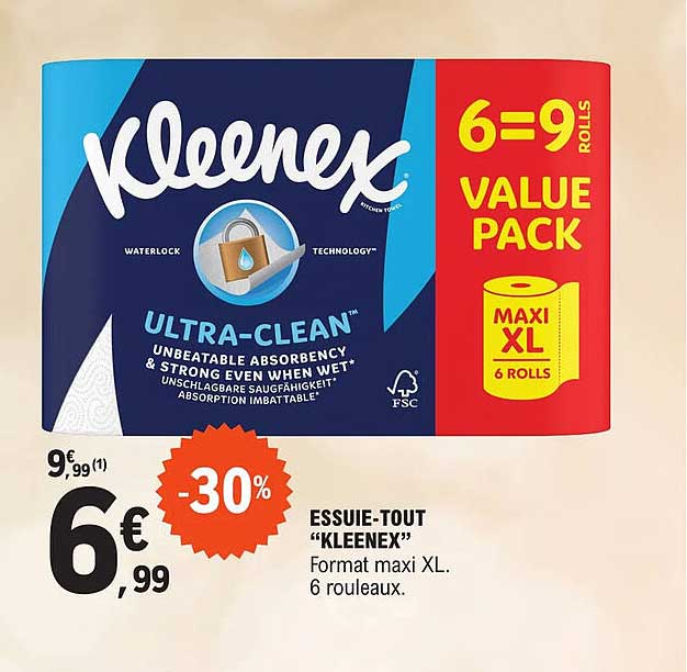 essuie-tout "kleenex"