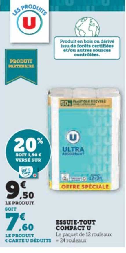 essuie-tout compact u